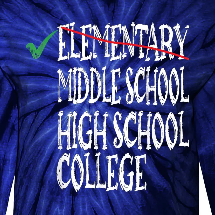 Elementary School Graduation 6th Grade Graduation Tie-Dye Long Sleeve Shirt