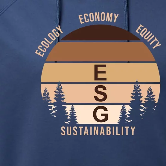 Environment Social Governance Retro ESG Performance Fleece Hoodie