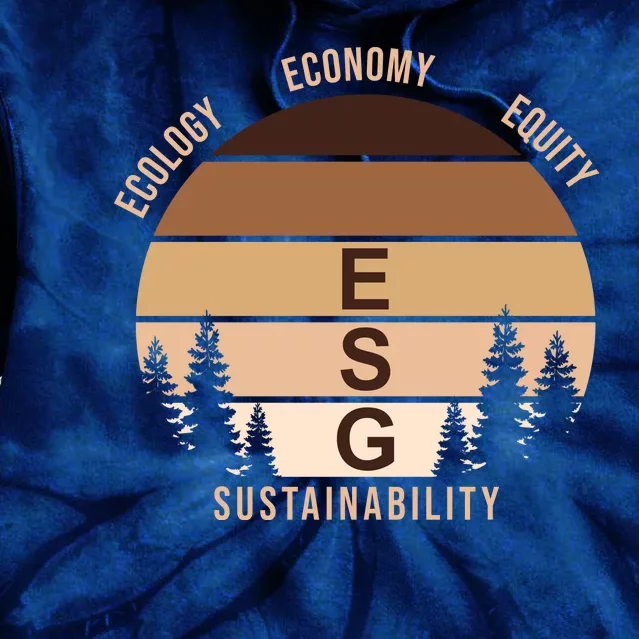 Environment Social Governance Retro ESG Tie Dye Hoodie