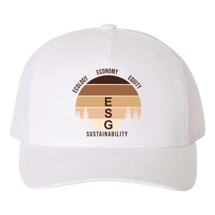 Environment Social Governance Retro ESG Yupoong Adult 5-Panel Trucker Hat