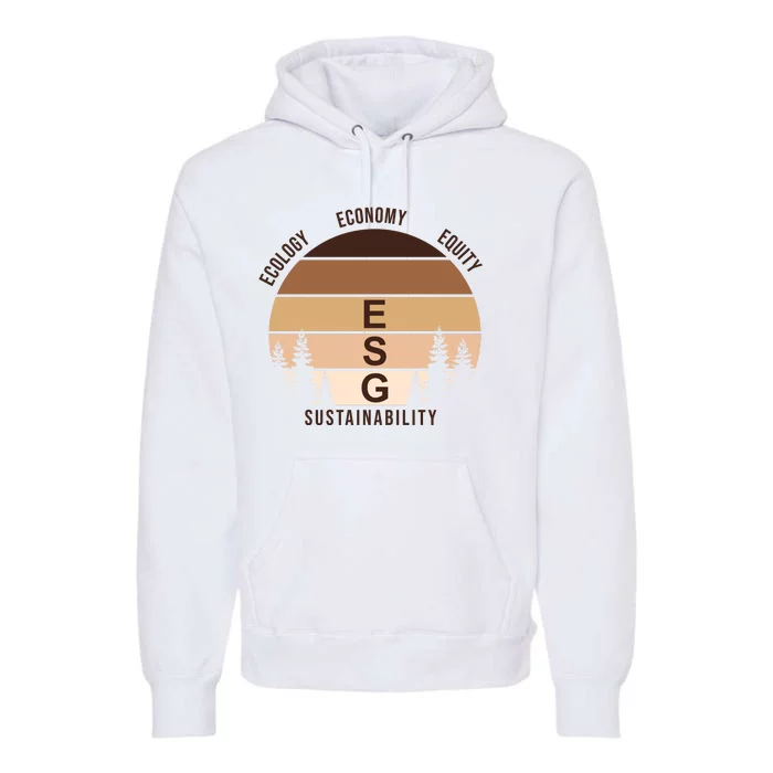 Environment Social Governance Retro ESG Premium Hoodie