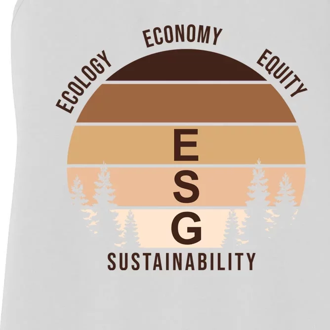 Environment Social Governance Retro ESG Women's Racerback Tank