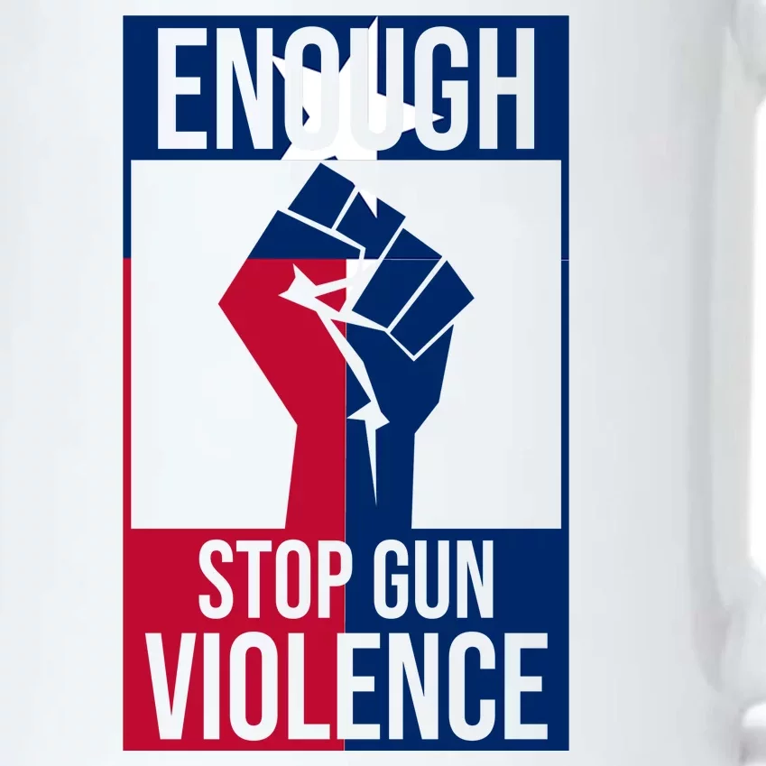 Enough Stop Gun Violence Texas Fist Black Color Changing Mug