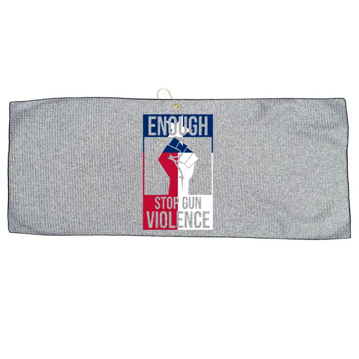 Enough Stop Gun Violence Texas Fist Large Microfiber Waffle Golf Towel