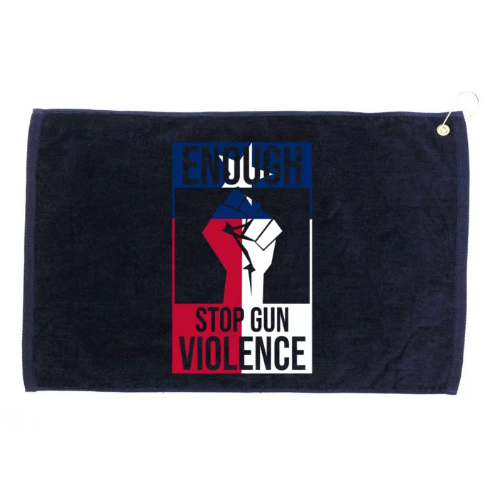 Enough Stop Gun Violence Texas Fist Grommeted Golf Towel