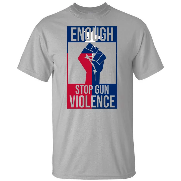 Enough Stop Gun Violence Texas Fist Tall T-Shirt