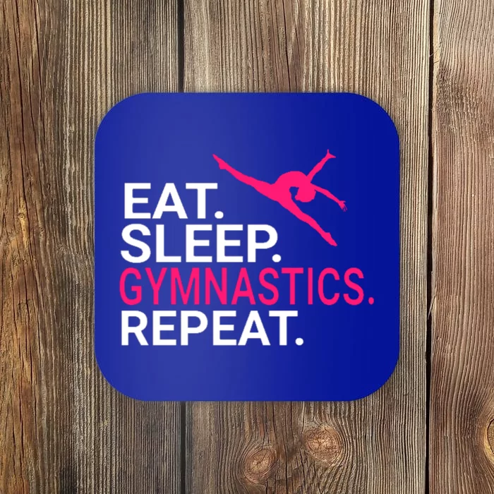 Eat Sleep Gymnastics Repeat Funny Gift Christmas Gift Sports Coaster