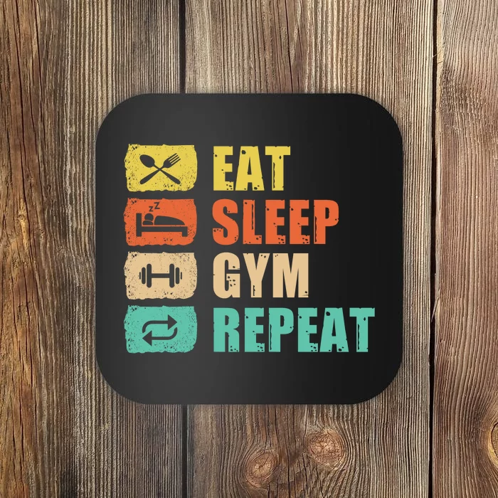 Eat Sleep Gym Repeat Coaster