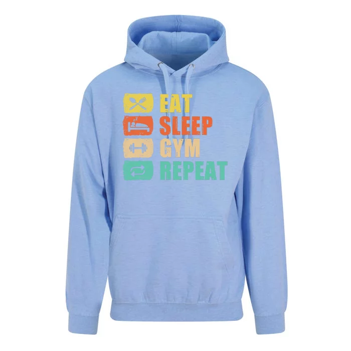 Eat Sleep Gym Repeat Unisex Surf Hoodie