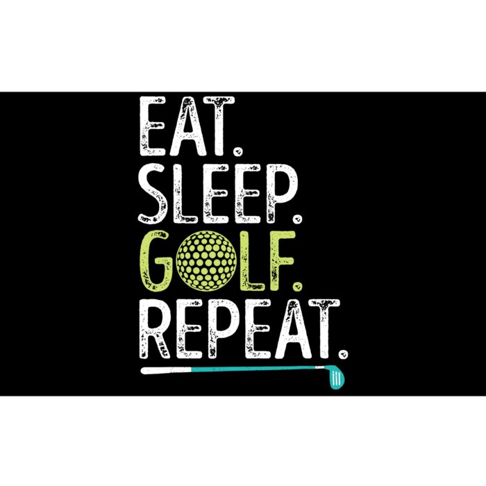 Eat Sleep Golf Repeat Golfing Golfer Funny  Wo Sports Bumper Sticker