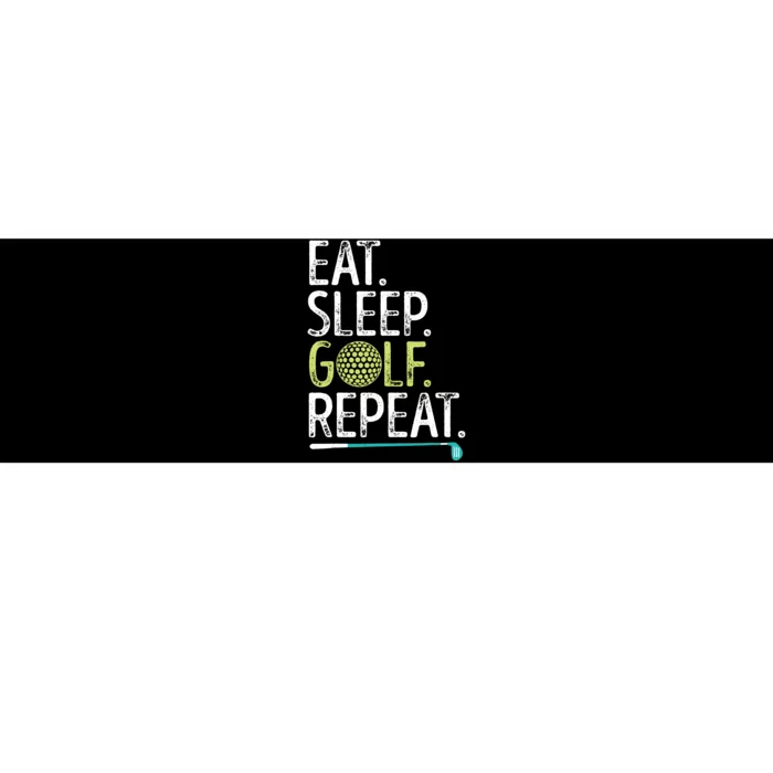 Eat Sleep Golf Repeat Golfing Golfer Funny  Wo Sports Bumper Sticker