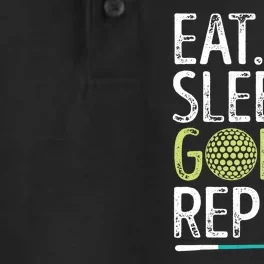 Eat Sleep Golf Repeat Golfing Golfer Funny  Wo Sports Dry Zone Grid Performance Polo