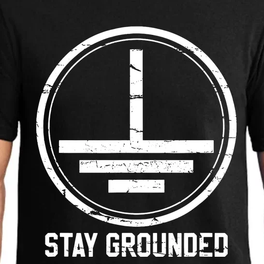 Electrician Stay Grounded Funny Nerd Engineer Gift Pajama Set