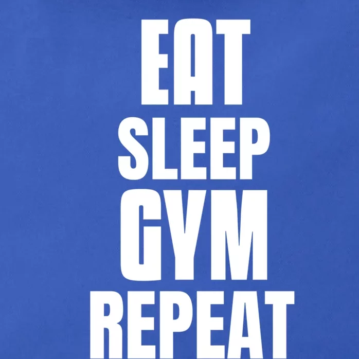 Eat Sleep Gym Repeat Funny Back Gym Funny Cute Gift Zip Tote Bag