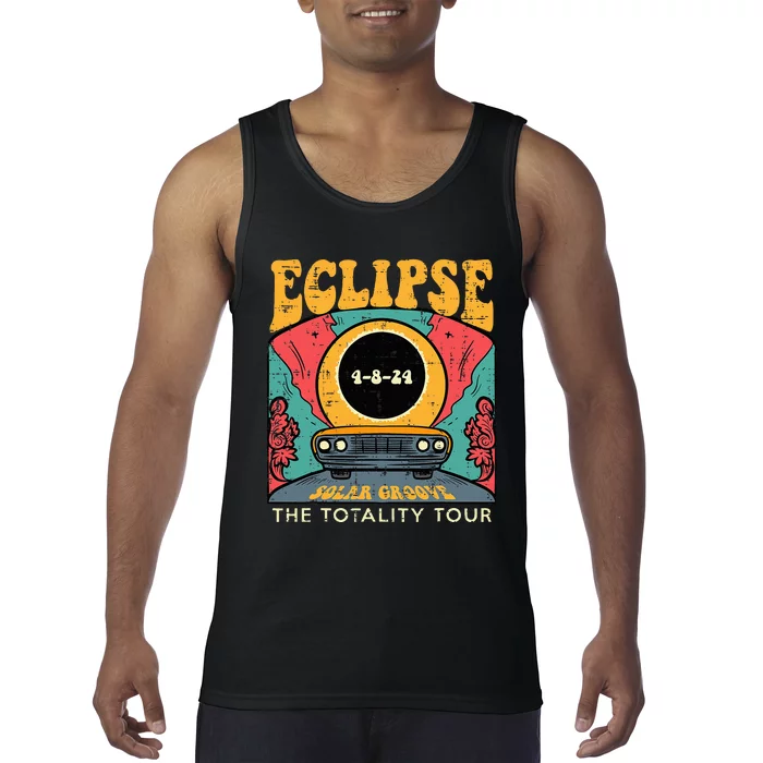 Eclipse Solar Groove Totality Retro 4.8.24 Tank Top