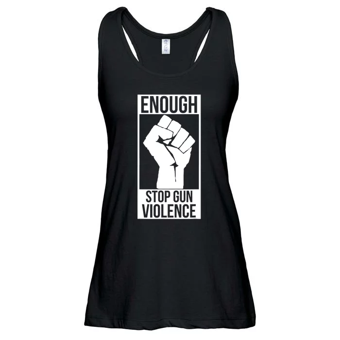 Enough Stop Gun Violence #Enough Gun Control Anti Gun Ladies Essential Flowy Tank