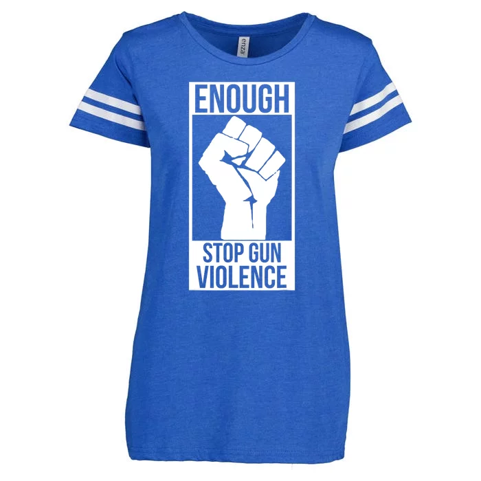 Enough Stop Gun Violence #Enough Gun Control Anti Gun Enza Ladies Jersey Football T-Shirt