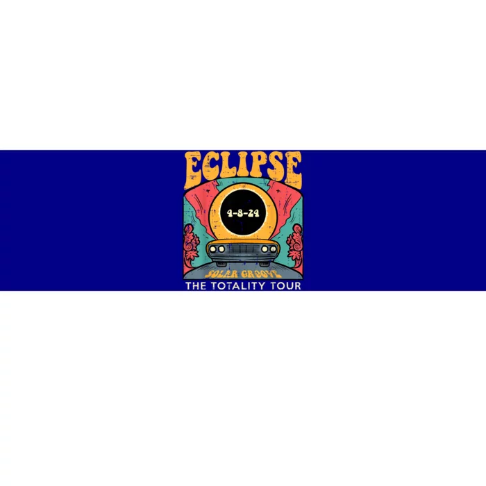 Eclipse Solar Groove Totality Retro 4.8.24 Bumper Sticker