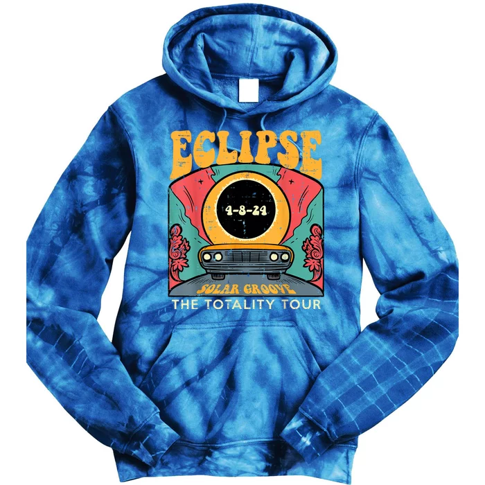 Eclipse Solar Groove Totality Retro 4.8.24 Tie Dye Hoodie