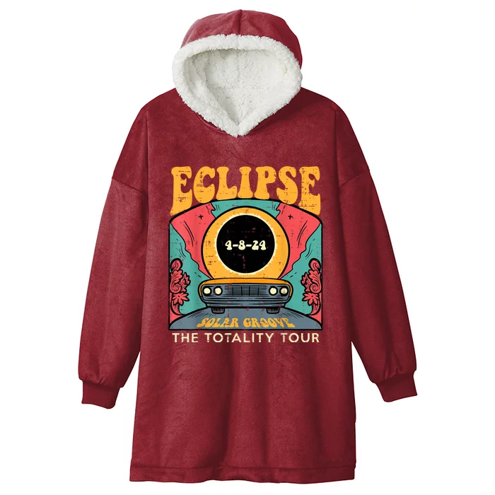 Eclipse Solar Groove Totality Retro 4.8.24 Hooded Wearable Blanket