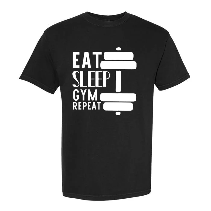 Eat Sleep Gym Repeat Garment-Dyed Heavyweight T-Shirt