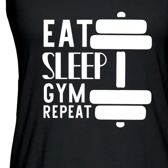 Eat Sleep Gym Repeat Ladies Essential Flowy Tank