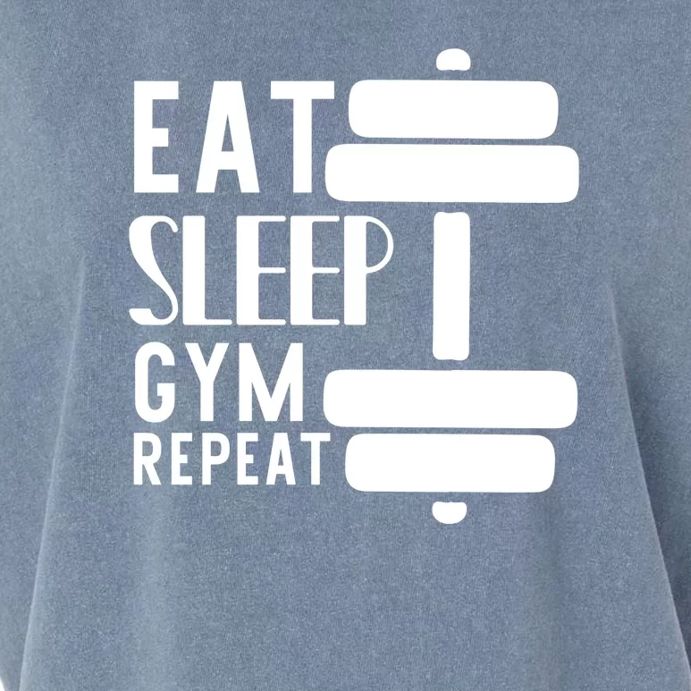 Eat Sleep Gym Repeat Garment-Dyed Women's Muscle Tee