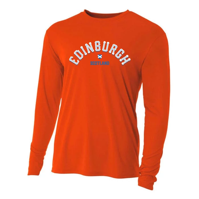 Edinburgh Scotland Gift Cooling Performance Long Sleeve Crew