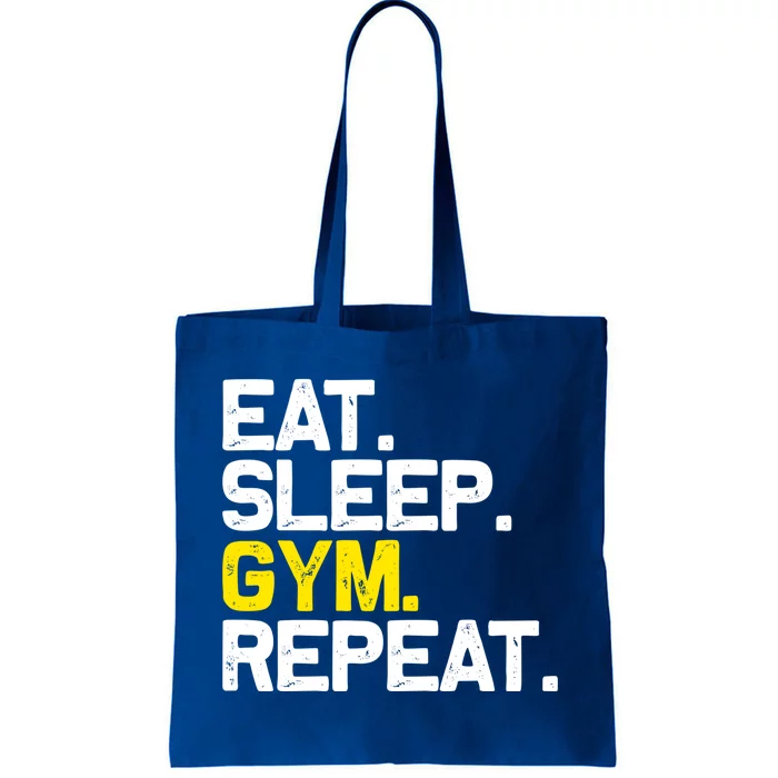 Eat Sleep Gym Repeat Gym Motivation Gift Tote Bag