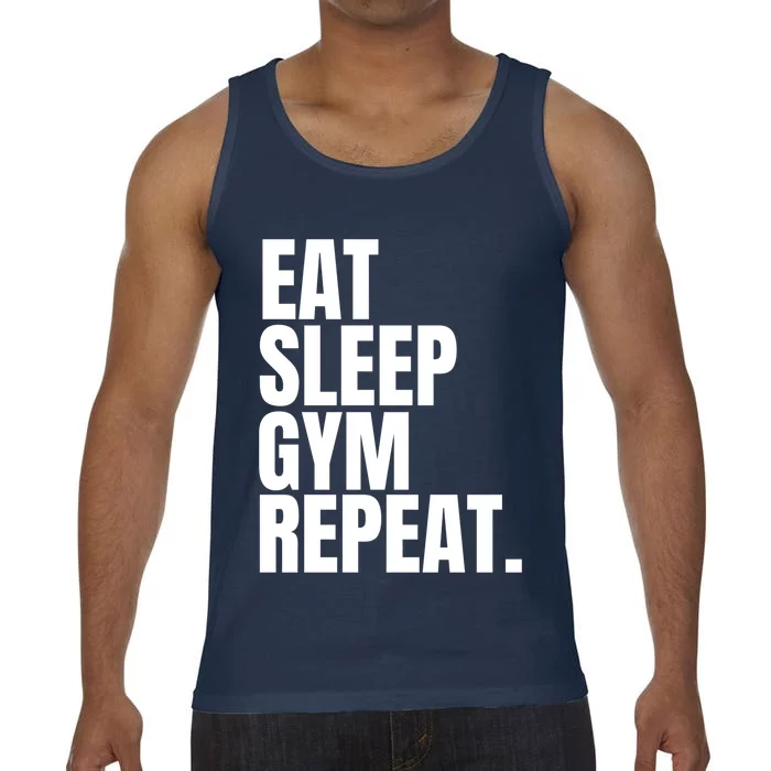 Eat Sleep Gym Repeat Gym Goer Sports Player Tee Cute Gift Comfort Colors® Tank Top