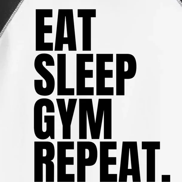 Eat Sleep Gym Repeat Gym Goer Sports Player Tee Cute Gift Toddler Fine Jersey T-Shirt