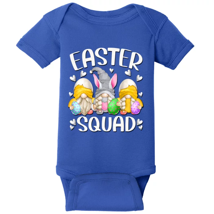 Easter Squad Gnomies For Bunny Mom With Funny Easter Gnomes Gift Baby Bodysuit