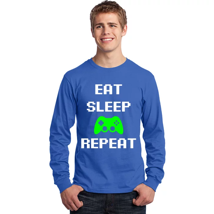 Eat Sleep Game Repeat / Video Game Gift Long Sleeve Shirt