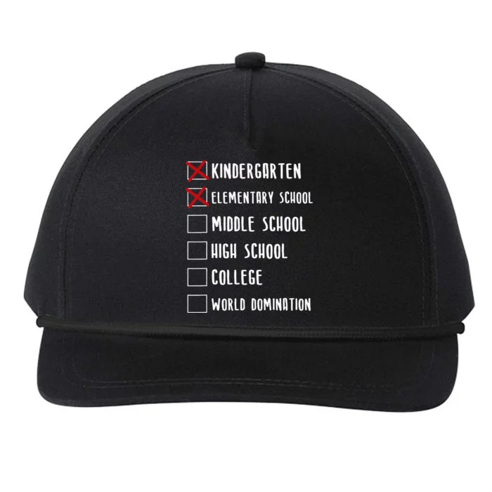 Elementary School Graduation Middle School Snapback Five-Panel Rope Hat