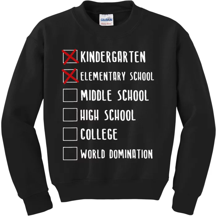 Elementary School Graduation Middle School Kids Sweatshirt