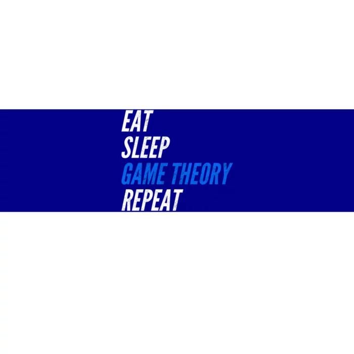 Eat Sleep Game Theory Repeat Gift Bumper Sticker