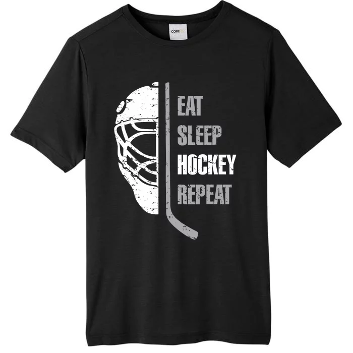 Eat Sleep Hockey Repeat Christmas Hockey ChromaSoft Performance T-Shirt