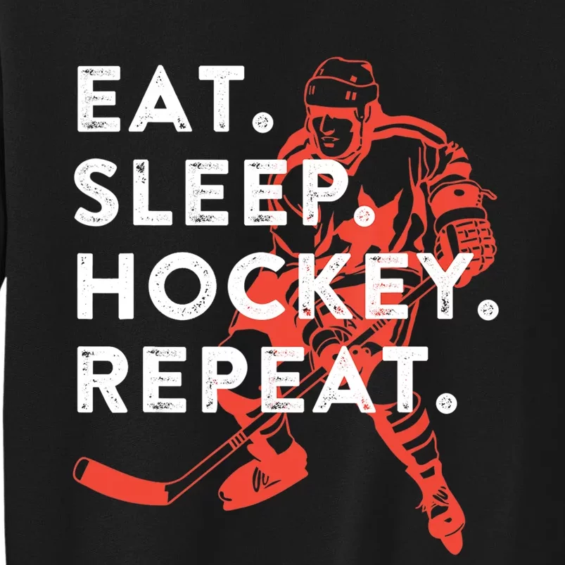 Eat Sleep Hockey Repeat Gift TShirt Tall Sweatshirt