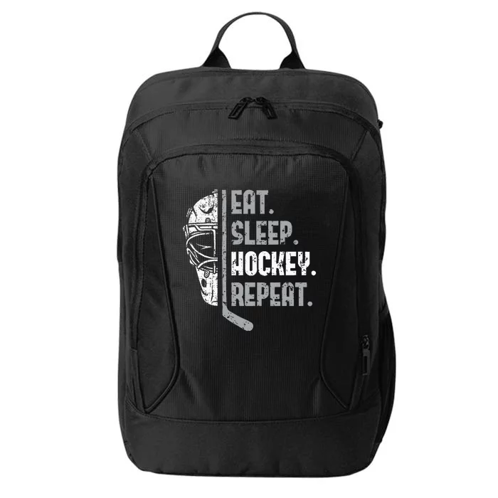 Eat Sleep Hockey Repeat Ice Hockey City Backpack