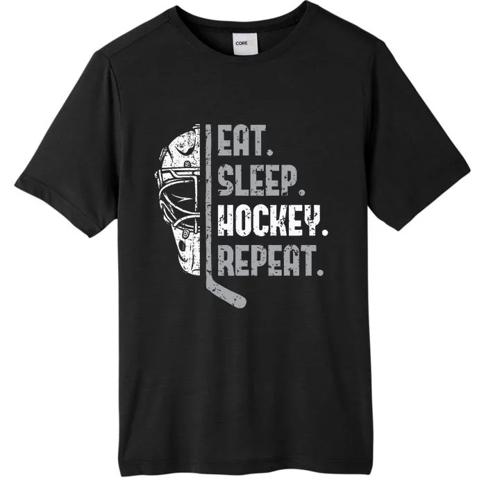 Eat Sleep Hockey Repeat Ice Hockey ChromaSoft Performance T-Shirt