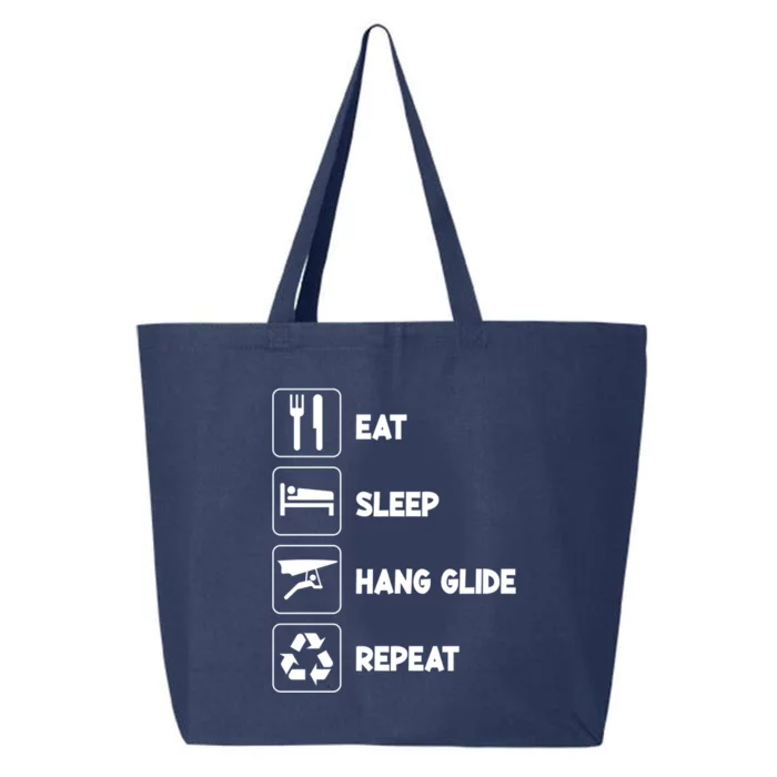 Eat Sleep Hang Glide Repeat Parasail Sky Hang Gliding Flying Funny Gift 25L Jumbo Tote