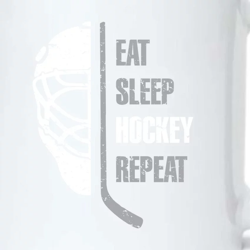 Eat Sleep Hockey Repeat Christmas Gifts Boy Men Hockey Xmas Gift Black Color Changing Mug