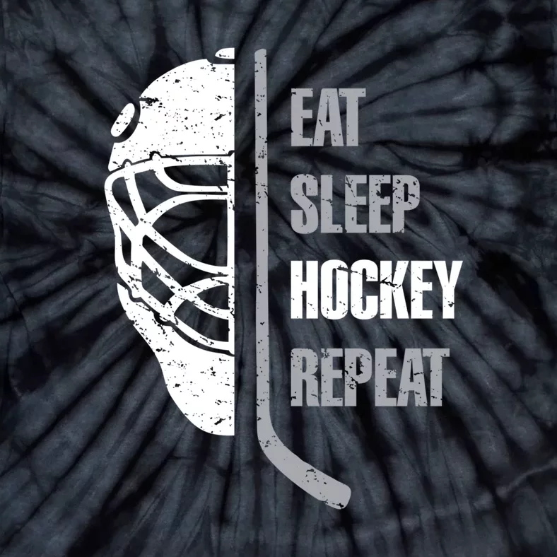 Eat Sleep Hockey Repeat Christmas Gifts Boy Men Hockey Xmas Gift Tie-Dye T-Shirt