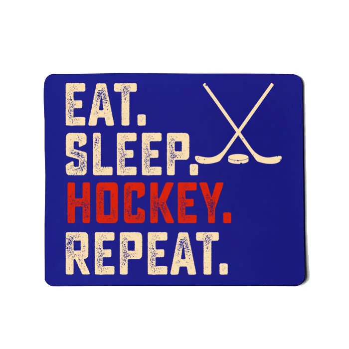 Eat Sleep Hockey Repeat Funny Hockey Player Coach Gift Mousepad