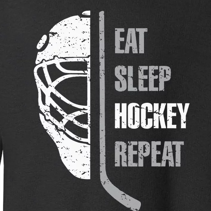 Eat Sleep Hockey Repeat Christmas For Teen Adult Hockey Toddler Sweatshirt