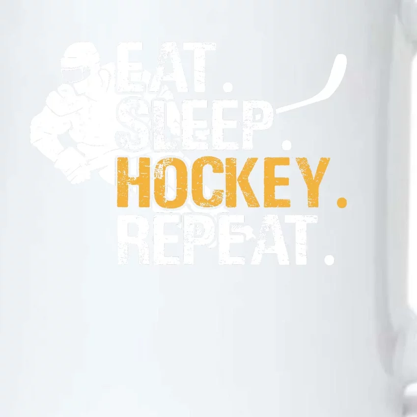 Eat Sleep Hockey Repeat Funny Black Color Changing Mug