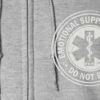 Emotional Support Human Full Zip Hoodie