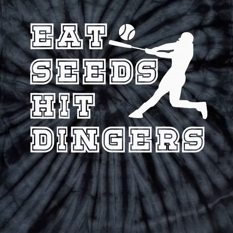 Eat Seeds Hit Dinger Baseball Lover Tie-Dye T-Shirt