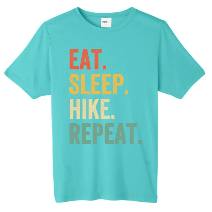 Eat Sleep Hike Repeat Funny Hiker Vintage Hiking ChromaSoft Performance T-Shirt