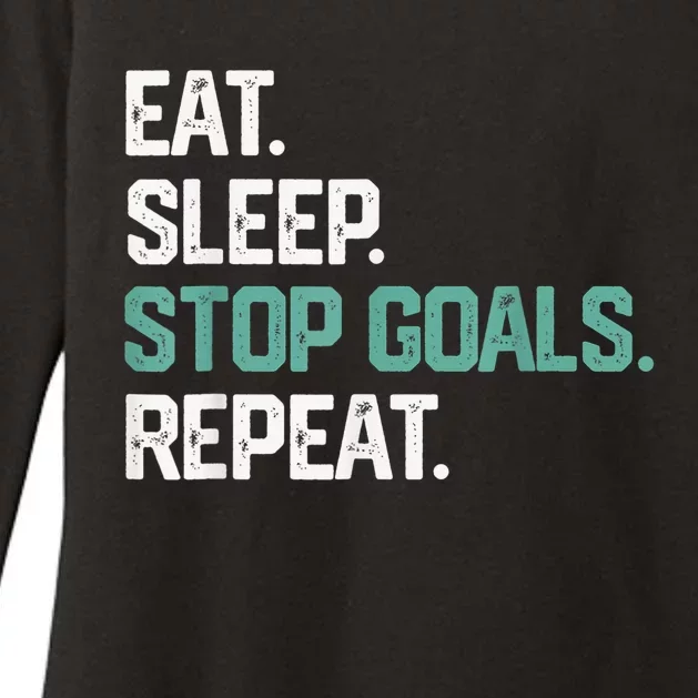 Eat Sleep Hockey Repeat Sport Game Gift Womens CVC Long Sleeve Shirt